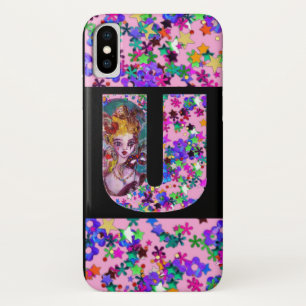 VALENTIJN VENETIAN MASQUERADE MONOGRAM U-BRIEF iPhone X HOESJE