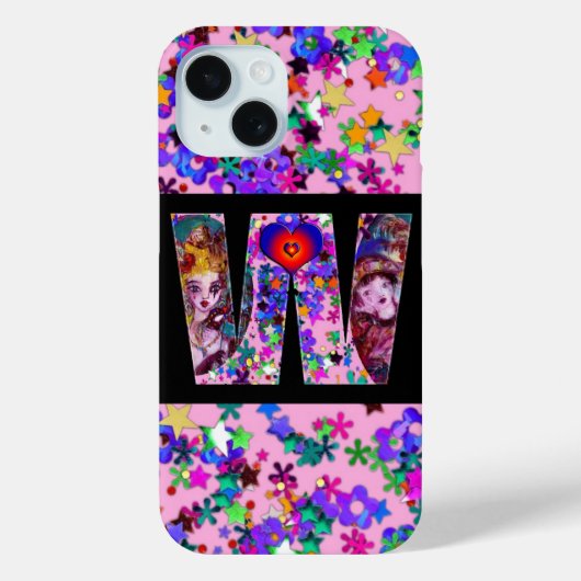 VALENTIJN VENETIAN MASQUERADE MONOGRAM W BRIEF Case-Mate iPhone CASE (Achterkant)