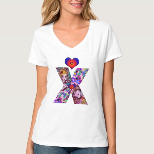 VALENTIJN VENETIAN MASQUERADE MONOGRAM X BRIEF T-SHIRT (Voorkant)