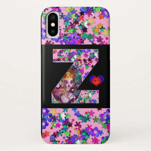 VALENTIJN VENETIAN MASQUERADE MONOGRAM Z-BRIEF Case-Mate iPhone CASE (Achterkant)