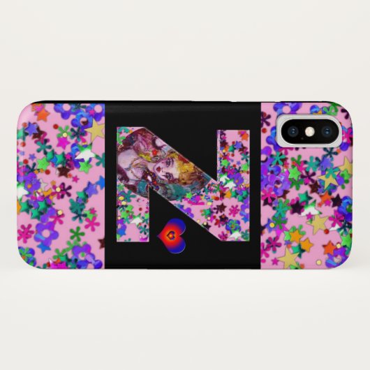 VALENTIJN VENETIAN MASQUERADE MONOGRAM Z-BRIEF Case-Mate iPhone CASE (Achterkant (horizontaal))