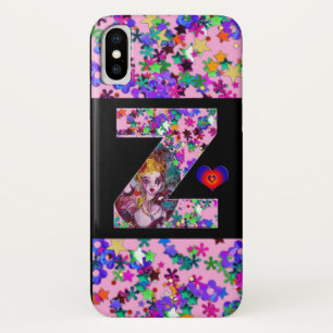 VALENTIJN VENETIAN MASQUERADE MONOGRAM Z-BRIEF iPhone X HOESJE