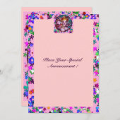 VALENTIJN VENETIAN MASQUERADE PARTIJ KAART (Voorkant / Achterkant)