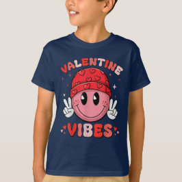 Valentijn Vibes Valentijnsdag Retro T-shirt