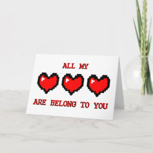 Valentijn Videogame Feestdagen Kaart