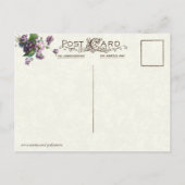  Valentijn Violets and Ribbons Feestdagenkaart (Achterkant)