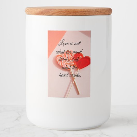 Valentijn Voedselcontainer Etiket (Voorkant)