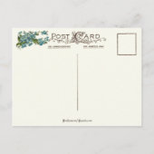  Valentijn Vogels en vergeet me Nots Feestdagenkaart (Achterkant)