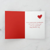 Valentijn voor achterkleindochter kaart (Binnen)