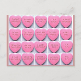 Valentijn voor de Honden Feestdagenkaart