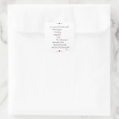 VALENTIJN - Voor God zo geliefd als de wereld Vierkante Sticker (Tas)