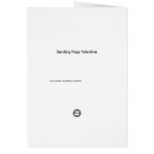 Valentijn voor het verzenden van handschoenen (Achterkant)