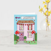 Valentijn voor kleindochter weg op de universiteit kaart (Gele Bloem)