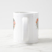 Valentijn voor kleinkind hart krans extra grote beker (Achterkant)