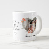 Valentijn voor kleinkind hart krans extra grote beker (Voorkant rechts)