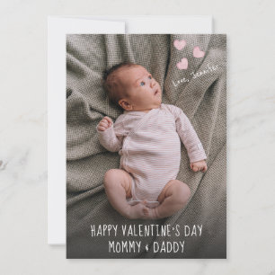 Valentijn voor mama en papa feestdagenkaart