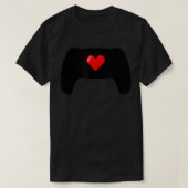 Valentijn voor videospelcontroller Pixel Heart Gam T-shirt (Design voorkant)
