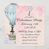  Valentijn voor warme luchtballon Kaart (Voorkant / Achterkant)