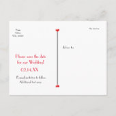 Valentijn Wedding Save Date Foto Rustic Briefkaart (Achterkant)