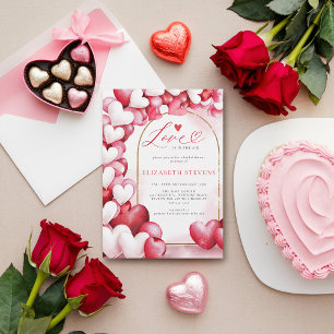 Valentijn Whimsical Hearts Arch Boho Vrijgezellenf Kaart