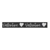 Valentijn White Glitter Grosgrain Lint (Voorkant)