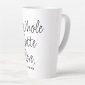 Valentijn Whole Latte Love Black Script Mok (Rechterhoek)