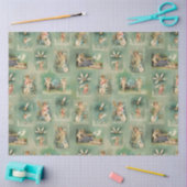 Valentijn Winged Cupid Collage Tissuepapier (Craft)