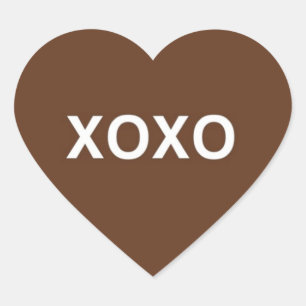Valentijn XOXO Hart Stickers © 2011 M. Martz