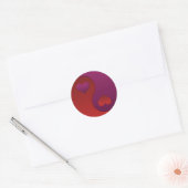 Valentijn Yin Yang Ronde Sticker (Envelop)