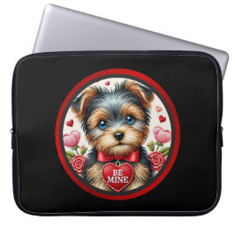Valentijn Yorkie Love 15-inch laptophoes Laptop Sleeve