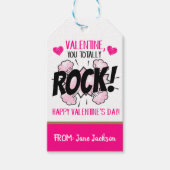 Valentijn You Rock Gift Label Cadeaulabel (Voorkant)