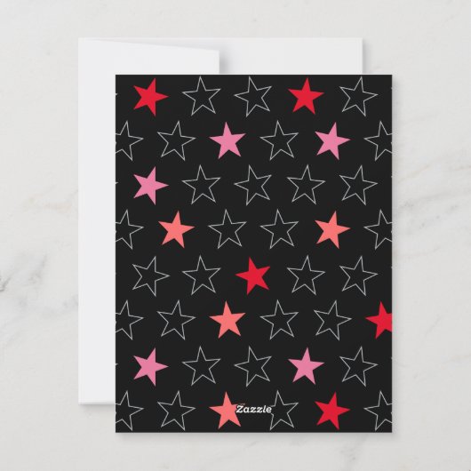 Valentijn You Rock Red Guitar Kinder Valentijnsdag Feestdagenkaart (Achterkant)