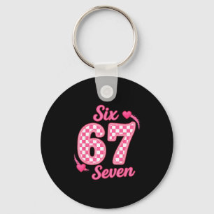 Valentijn zes zeven grappig 67 meme Gen Alpha-slan Sleutelhanger