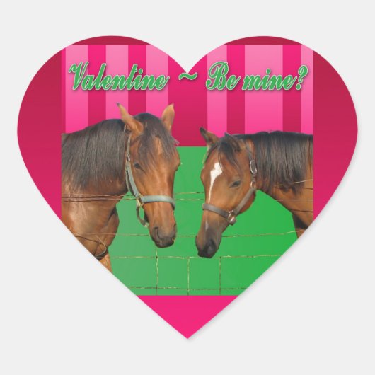 Valentijn zij van mij ik hou van jullie twee hart sticker (Voorkant)