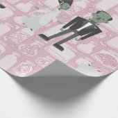 valentijnen Bruid Frankenstein Monster Specimens Cadeaupapier (Hoek)