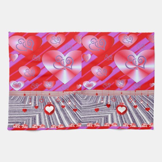 valentijnen houden van handdoeken (Horizontaal)