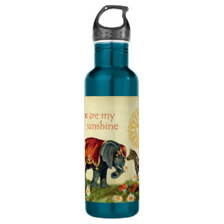 Valentijnen in Love Collage Waterfles