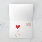 valentijnen kaart met grappige zwijnen (Binnen)