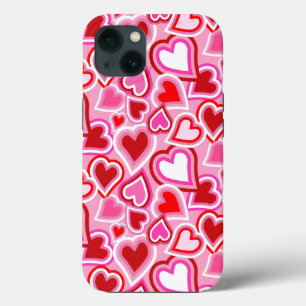Valentijnen mengen harten iPhone 13 hoesje