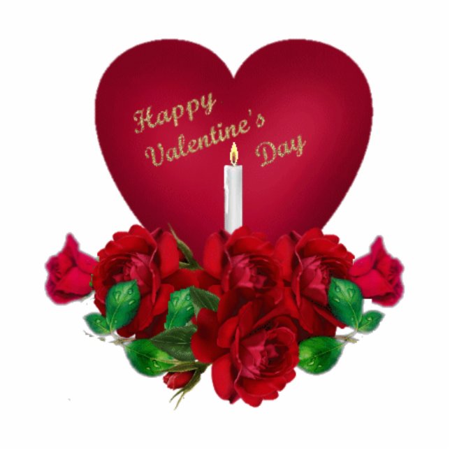 valentijnen staand fotobeeldje  (Voorkant)