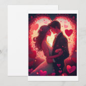 Valentijnkaart Feestdagenkaart (Voorkant / Achterkant)