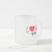 valentijnodag matglas koffiemok (Voorkant rechts)