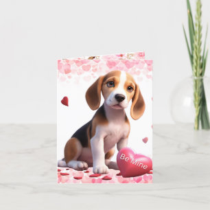 Valentijns Beagle Wees mijn valentijnsvriendje Feestdagen Kaart