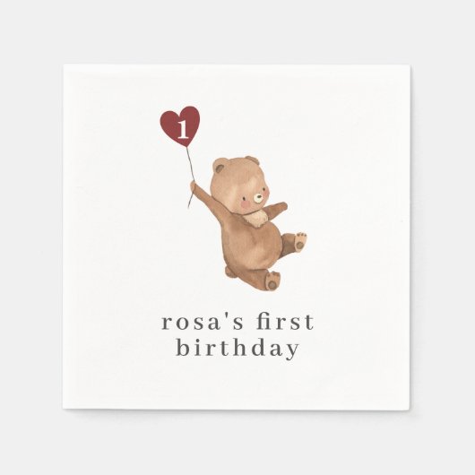 Valentijns Beer Servet (Voorkant)