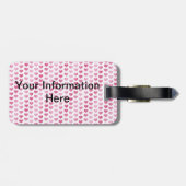 Valentijns - Bichon Frise Silhouette Bagagelabel (Achterkant horizontaal)