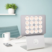 Valentijns  Blush Pink Hot Cacao Bomb Instructies Sticker (Laptop op bureau)