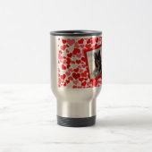 Valentijns Border Collie Dog Hearts Reisbeker (Center)