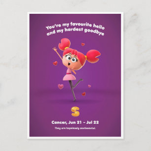 Valentijns Briefkaart voor kanker