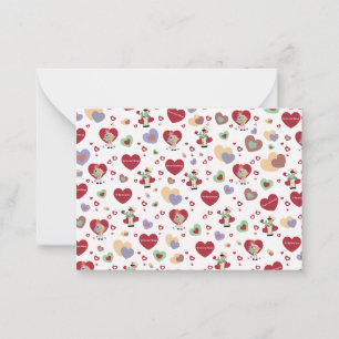 Valentijns Cadeaupapier Notitiekaartje