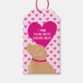 Valentijn's Day Doggone Groot Gift Label Cadeaulabel (Voorkant)